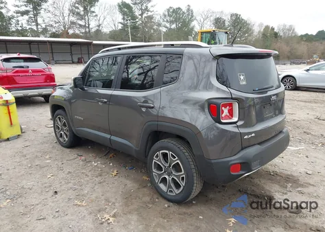 2017 Jeep Renegade Limited 4X4 из США, поврежденный, VIN ZACCJBDB7HPF05217